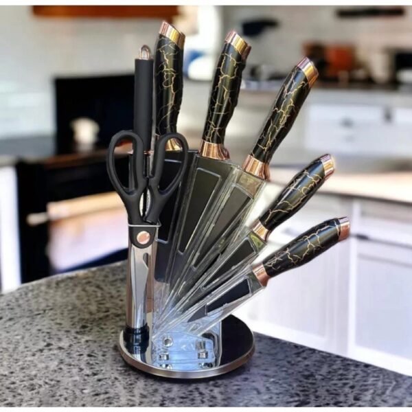 Conjunto de facas de Cozinha de Inox com 8 peças Luxuosas - Image 5