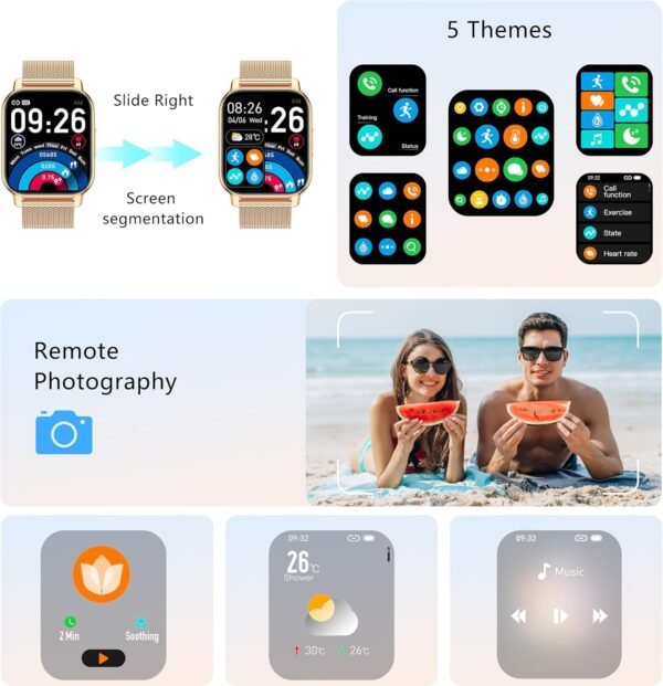Relógio Smartwatch Feminino(Fazer/Atender Chamada),1.85''Smart Watch - Image 4
