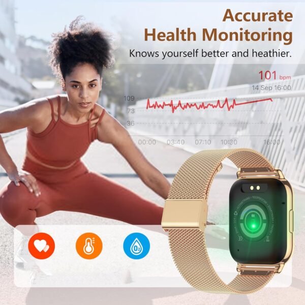 Relógio Smartwatch Feminino(Fazer/Atender Chamada),1.85''Smart Watch - Image 3