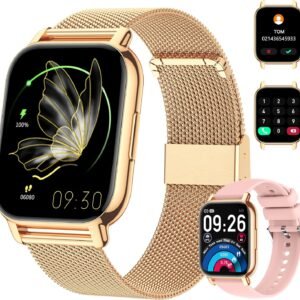 Relógio Smartwatch Feminino(Fazer/Atender Chamada),1.85''Smart Watch