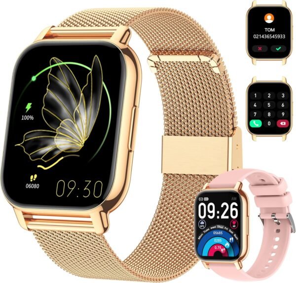Relógio Smartwatch Feminino(Fazer/Atender Chamada),1.85''Smart Watch