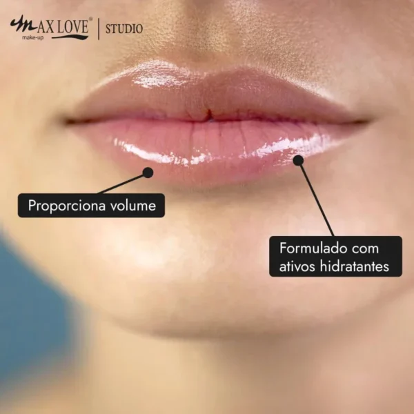 Gloss Lip Volumoso Aumenta boca Vegano Max Love - 5ML - Image 4