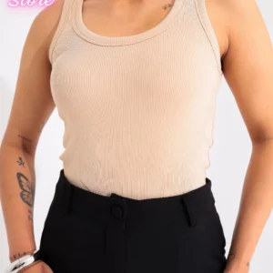 Blusa Regata feminina Ribana PREMIUM ALGODÃO canelada