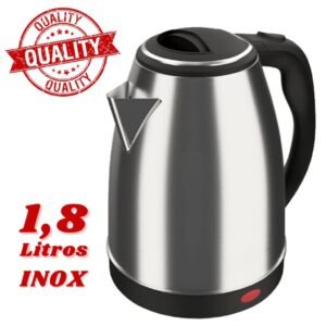 Jarra Bule Elétrico em Inox Chaleira de 1,8 Litros para Sua Cozinha