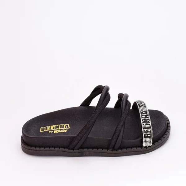 Sandália Papete Birken Infantil Fashion Belinha Preto - Image 4