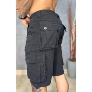 Bermuda masculina cargo brim jeans