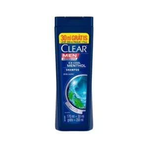 Shampoo Clear Anticaspa Men Ice Cool Menthol Lv 200ml Pg 170ml.