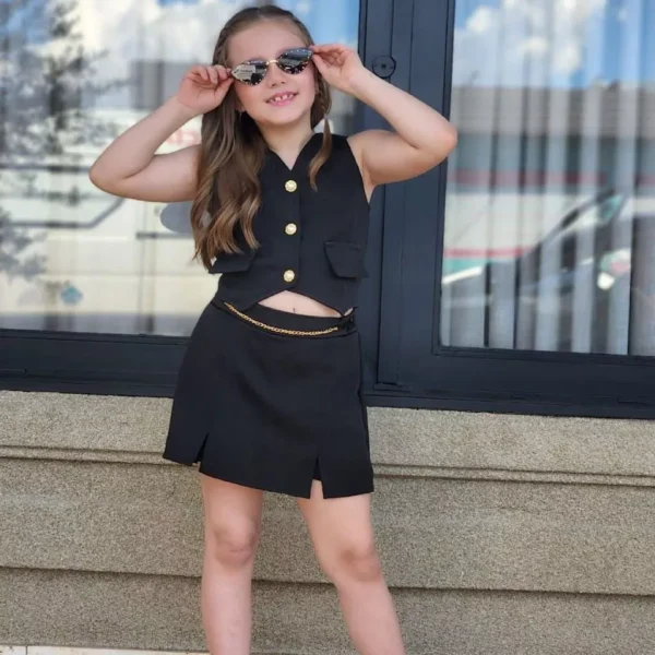 Conjunto Alfaiataria 4 ao 16 Anos Luxo Infantil E Juvenil Menina - Image 4