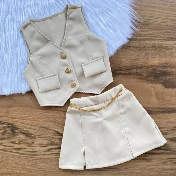 Conjunto Alfaiataria 4 ao 16 Anos Luxo Infantil E Juvenil Menina - Image 5