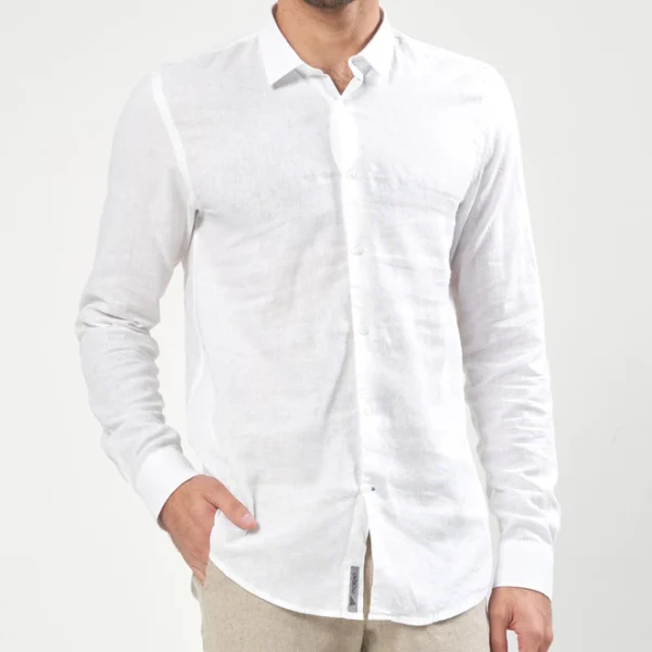Camisa Linho Manga Longa Masculina Linha Premium - Image 4