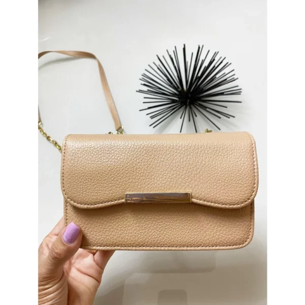 Bolsa Feminina Transversal Tiracolo Alça corrente lançamento - Image 3
