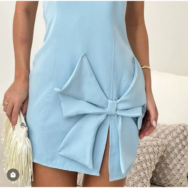 Vestido laço alfaiataria tomara que caia - Image 5