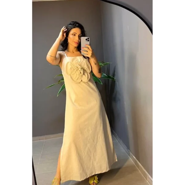 Vestido longo flor - Image 4