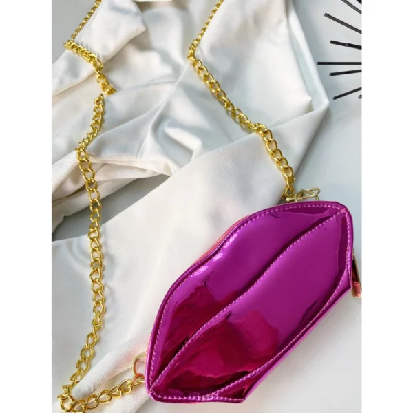 Bolsa pequena Mini Bag Boca metalizada Lançamento - Image 5