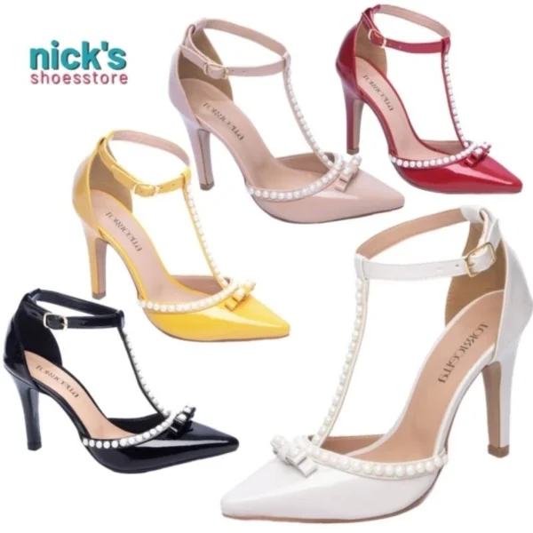 Sapato Scarpin Dourado Clássico Luxo Feminino - Image 3