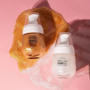 Body on shine Iluminador corporal, brilho, pele radiante, vitamina E