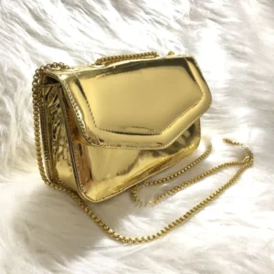 Bolsa Lançamento Mini Bag De Festa Metalizada Espelhada Porta Celular