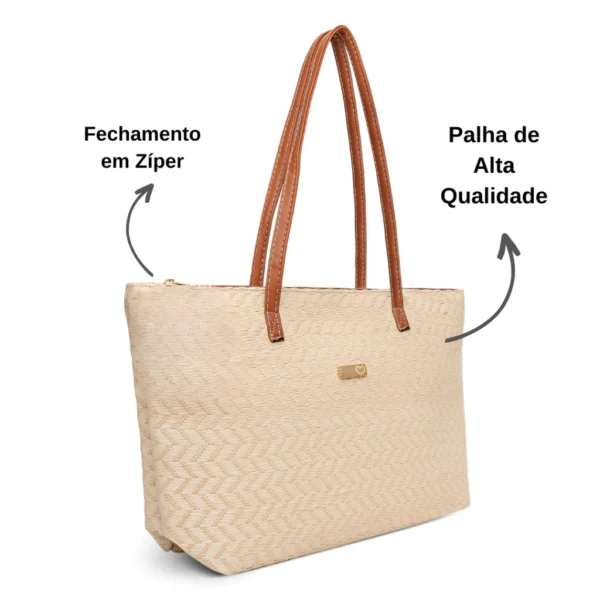 Kit Bolsa Grande de Praia Mais Bolsa Pequena - Image 7