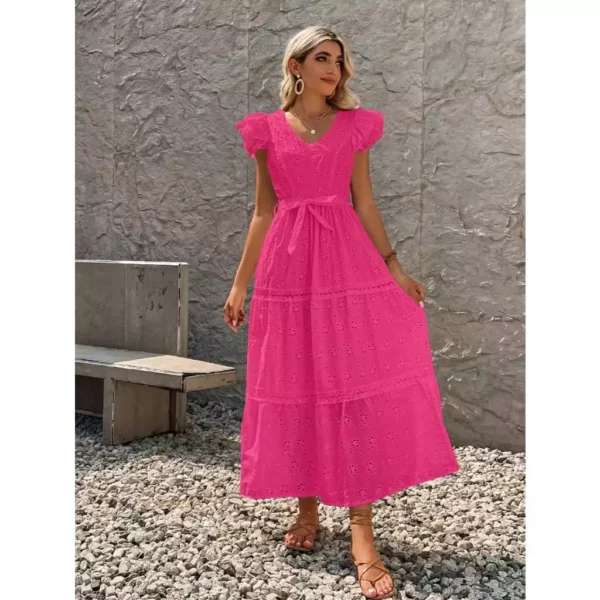 Vestido longa leise maga princesa com forro(F2022-16) - Image 2