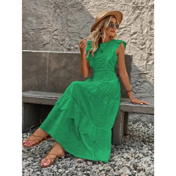 Vestido longa leise maga princesa com forro(F2022-16) - Image 4