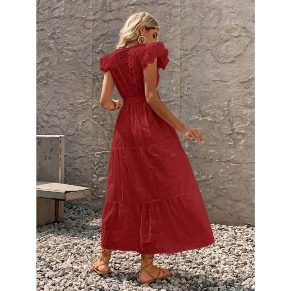 Vestido longa leise maga princesa com forro(F2022-16) - Image 5