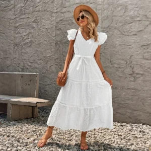 Vestido longa leise maga princesa com forro(F2022-16)