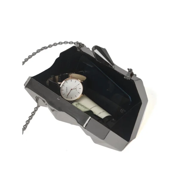 Bolsa de festa clutch Metal feminina casamento Formatura - Image 2