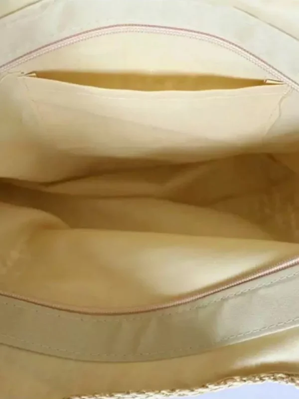Juzia Bolsas Bolsa tote praia palha feminina grande - Image 2
