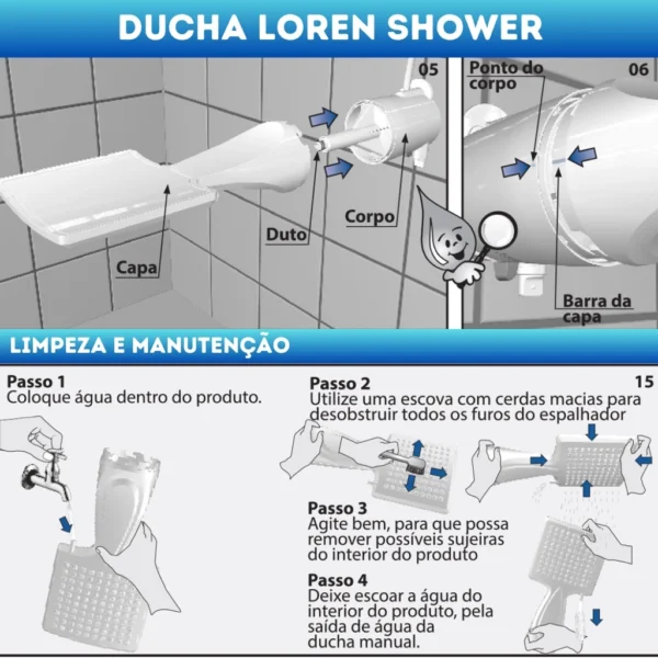 Chuveiro Ducha Multitemperaturas Loren Shower - Image 4