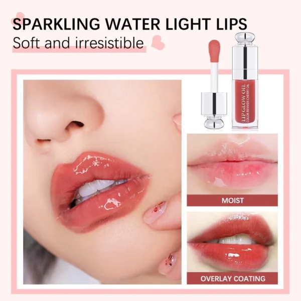 Batom/Brilho Labial Com Alto Espelho-5 Cores - Image 4
