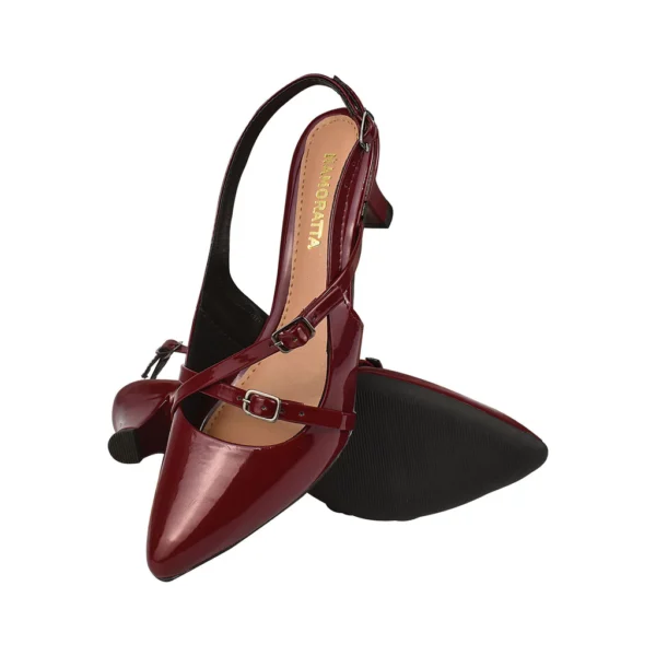 Sofisticação Apurada: Scarpin com Duas Fivelas Delicadas - Image 3