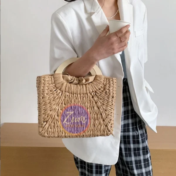 Bolsa de Praia Elegante Feminina Verão Moda praia Blogueira - Image 3