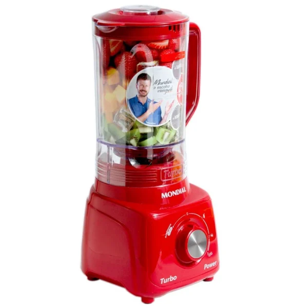 Liquidificador Mondial com Filtro L-99-FR 500W 2,2L Vermelho 127V - Image 2