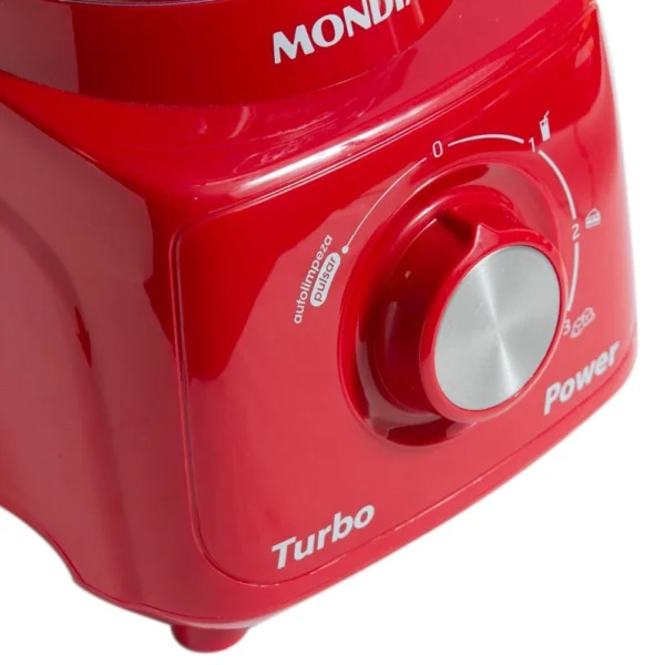 Liquidificador Mondial com Filtro L-99-FR 500W 2,2L Vermelho 127V - Image 4