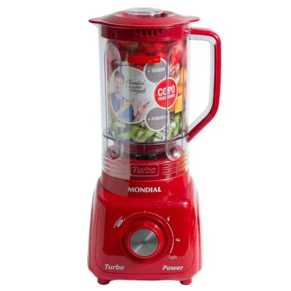 Liquidificador Mondial com Filtro L-99-FR 500W 2,2L Vermelho 127V - Image 5