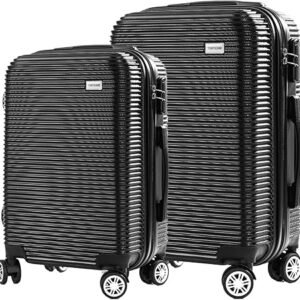 Kit Mala de Viagem Contendo 1 Mala de Bordo 10Kg e 1 Mala de Viagem Grande 23Kg