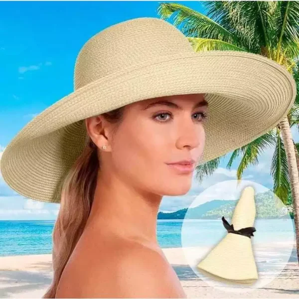 Chapéu Praia Aba Larga Flexível Moda Verão - Image 4