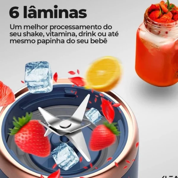 Mini Liquidificador Portátil De Suco De Alimentos - Image 8