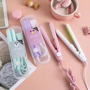 Mini Chapinha Prancha De Cabelo Pequena Portátil