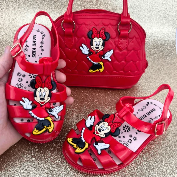 Kit Sandália e Bolsa Menina Blogueira Macia - Image 8