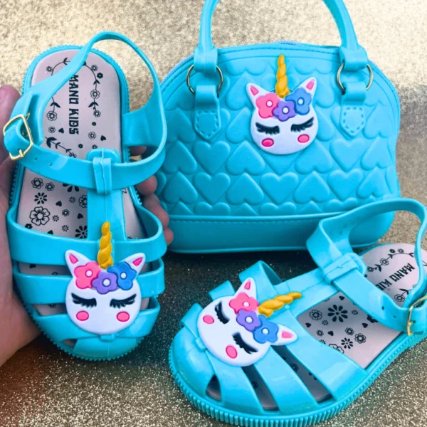 Kit Sandália e Bolsa Menina Blogueira Macia - Image 3