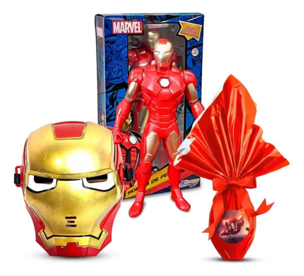 Kit Ovo De Páscoa 250g Homem Aranha Boneco 22cm Luva Lanca - Image 5