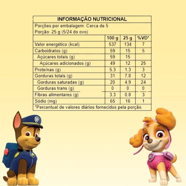 Maleta Patrulha Canina Caça Aos Ovos Brasil Cacau 210g - Image 6
