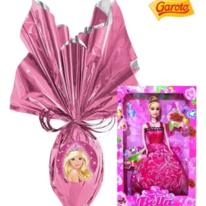 Kit Ovo De Páscoa Infantil 250g E Boneca Princesa Menina