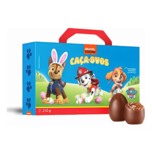 Maleta Patrulha Canina Caça Aos Ovos Brasil Cacau 210g