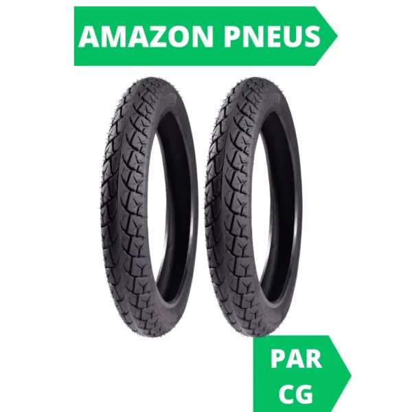 PAR DE PNEU NOVO TITAN 150 CG 125 FAN 160 HONDA YAMAHA YBR MOTO EXTREME - Image 6