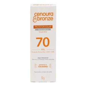 Protetor Solar Facial Cenoura e Bronze FPS70 50g