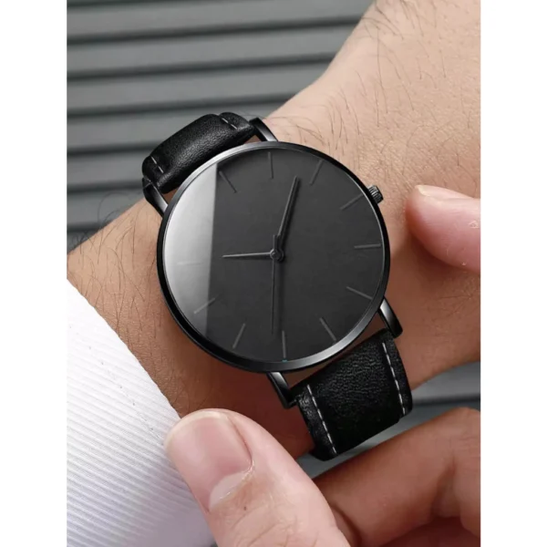 Moda Cinto De Genebra Relógio Homem+ Pulseira de Couro - Image 2