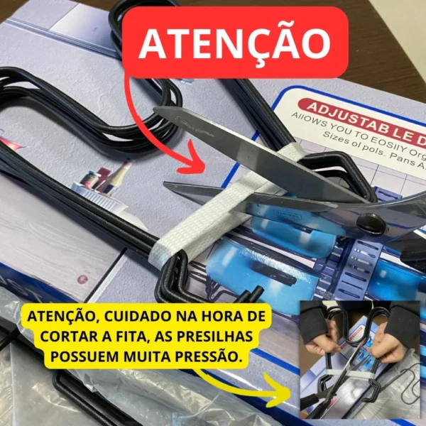 Organizador de Panelas Armário Suporte Ajustável - Image 6