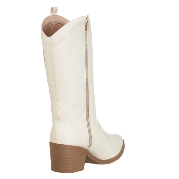 Bota Texana Feminina Cano Alto Salto Médio - Image 2